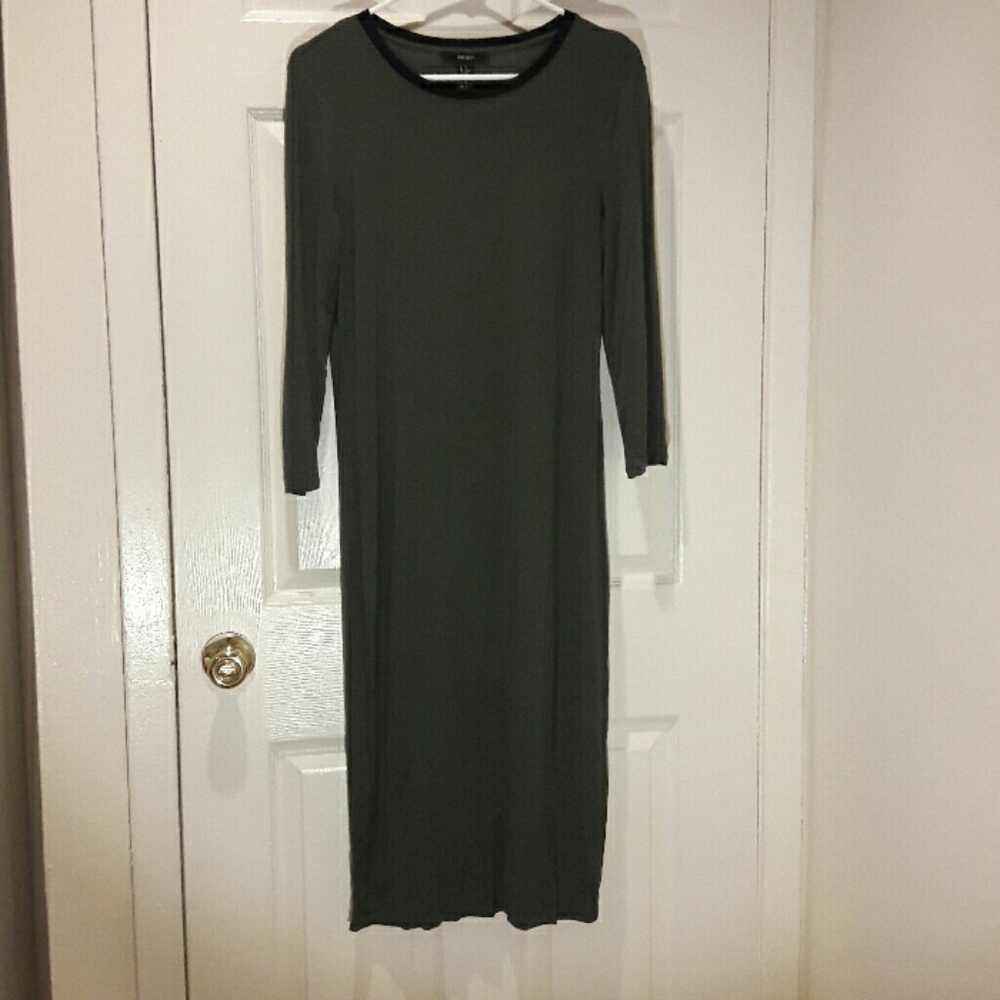 Olive Green Midi Dress